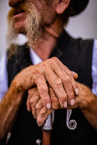 Hands of a shepherd