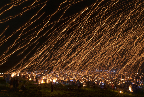 Lighting up the sky