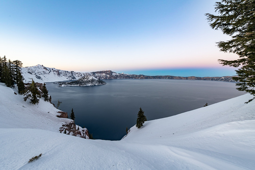 Crater Lake in Winter 
