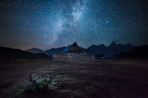 Moulton's Barn at Night