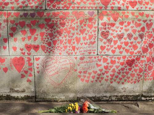 Memorial Wall For Covid Victims