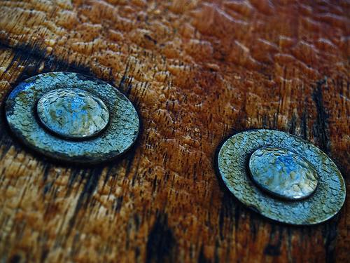 Dew on blue