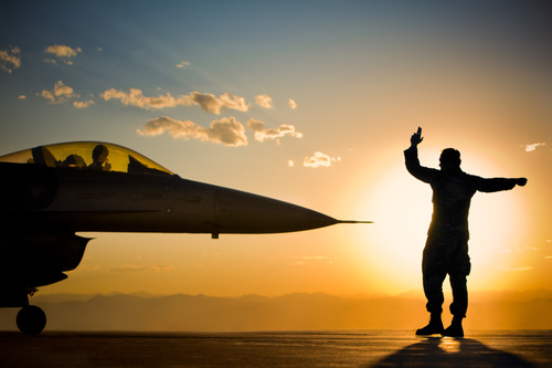 Fighter Pilot Silhouette