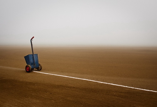 Infield in Fog