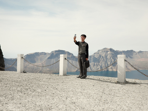 Selfie at Mount Paektu