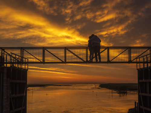 In the glow of the sunset