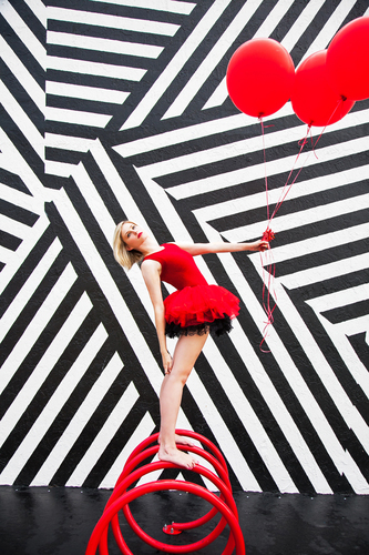 Ballerina with Balloons 2