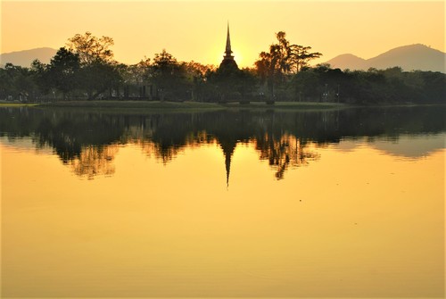 Sunset, Sukhothai, Thailand