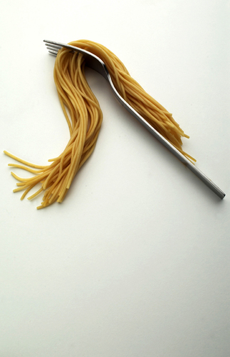 Pasta on White