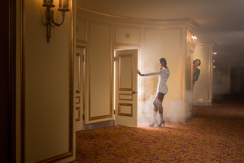 Behind the door