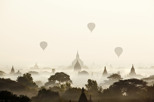 Balloons over Bagan