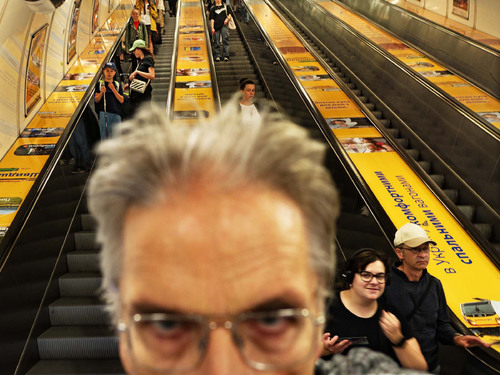 Selfie at the Escalator