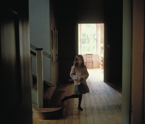 At her Stairs