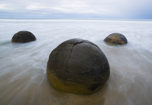 Boulders in ocean
