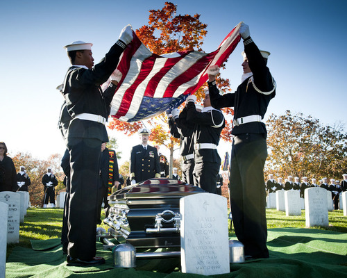 Flag Ceremony At Arlington