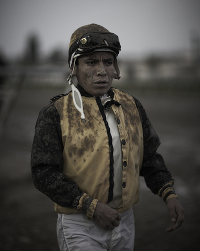 Jockey's Rainy Ride