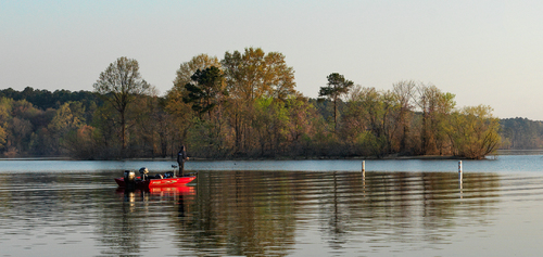 Fishing at Jordan Lake