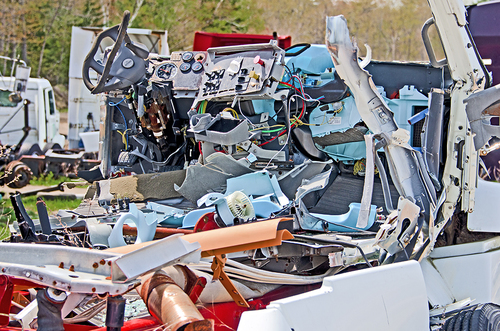 Truck Cab, Junkyard, Maine, 5/2011