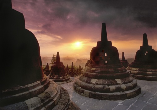 BOROBUDUR AT DAWN
