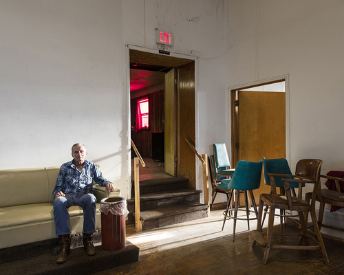 Untitled - Man in Lobby, Buffalo, WY