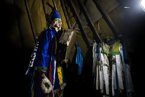 Shamanic ritual in Mongolia