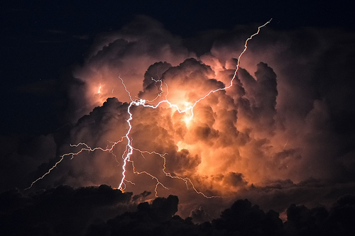 Burning lightning