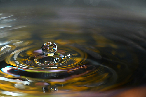 Waterdrop on Canvas