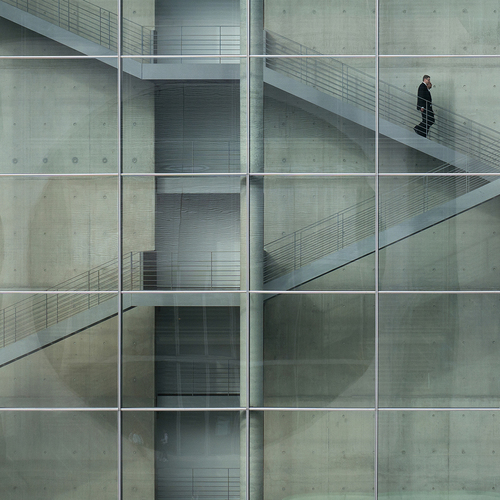 upstairs
