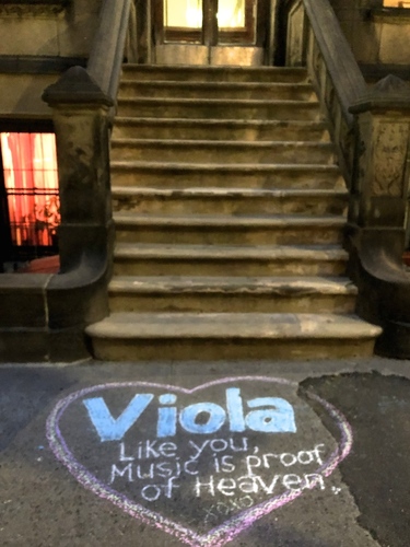 Message In Chalk, New York