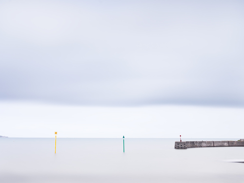 Three waiting poles