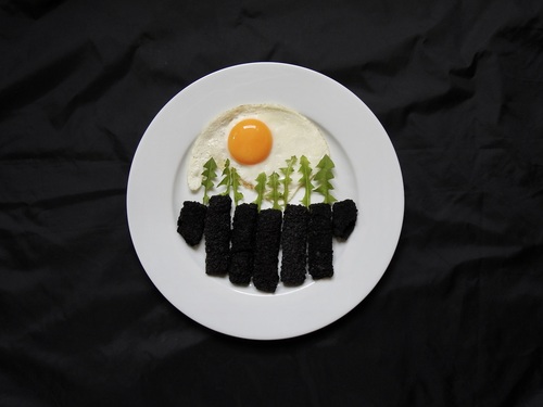 Burnt Fish Fingers Meal