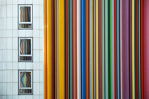 Windows and sculpture