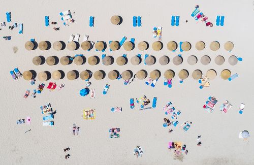 Beach aerial view