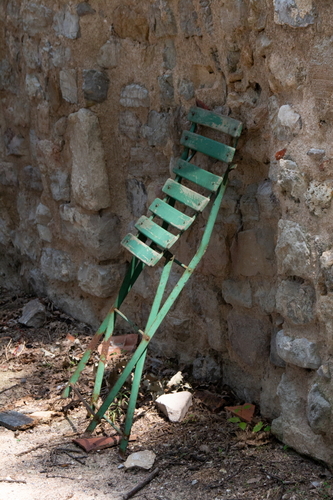 Rest against a wall
