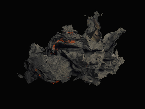 Burning Newspaper