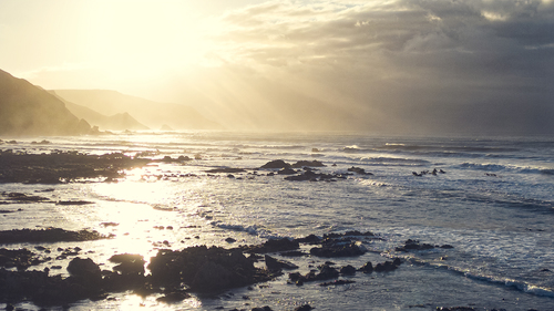 The last light of day