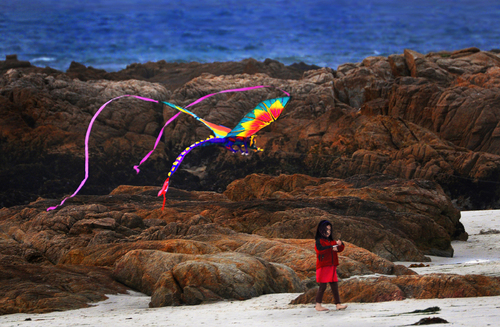 Girl with the Dragon Kite