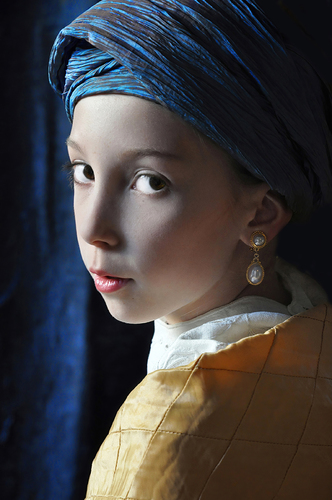 Girl in Blue Turban