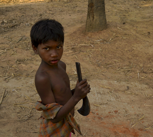 Boy with Sickle