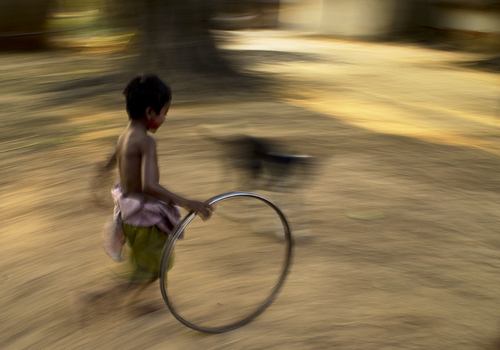 Playing with a rim