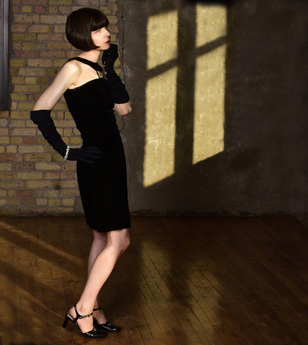 Dressed in black