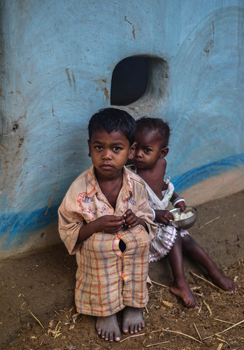 Santhal tribal children