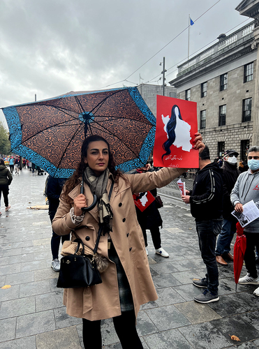 Iranian Anti Hijab Protester