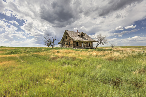 Abandoned House on the Prairie