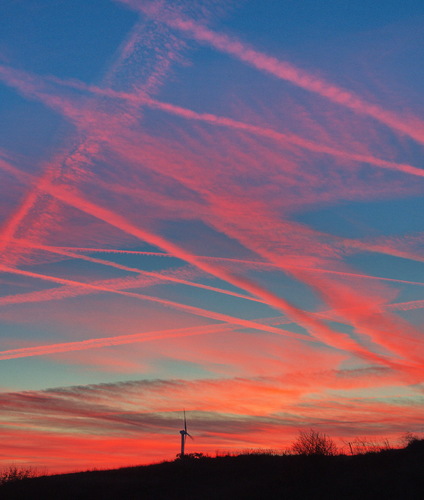 the sky is bleeding