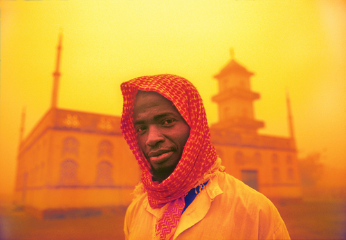 Imam in a sandstorm