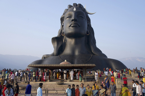 Pilgrims with Shiva