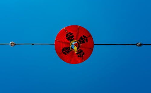 China Town Red on Blue