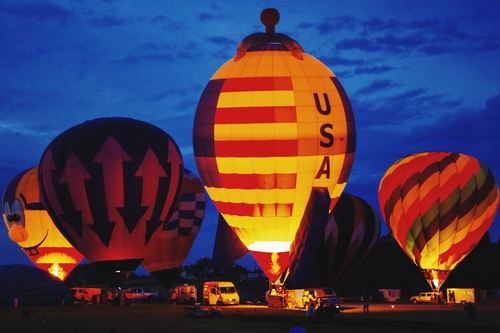 Balloons at Dusk