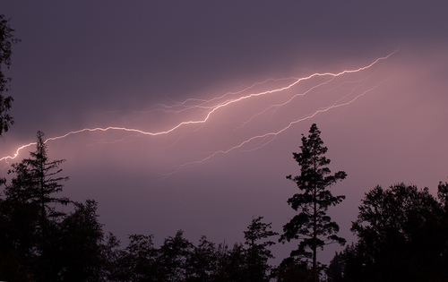 Distant storm